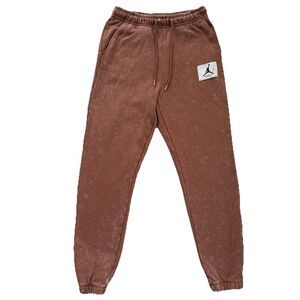 Air Jordan Flight Essential Nike Fleece Jogger Sweatpants Men's Small Copper Red
